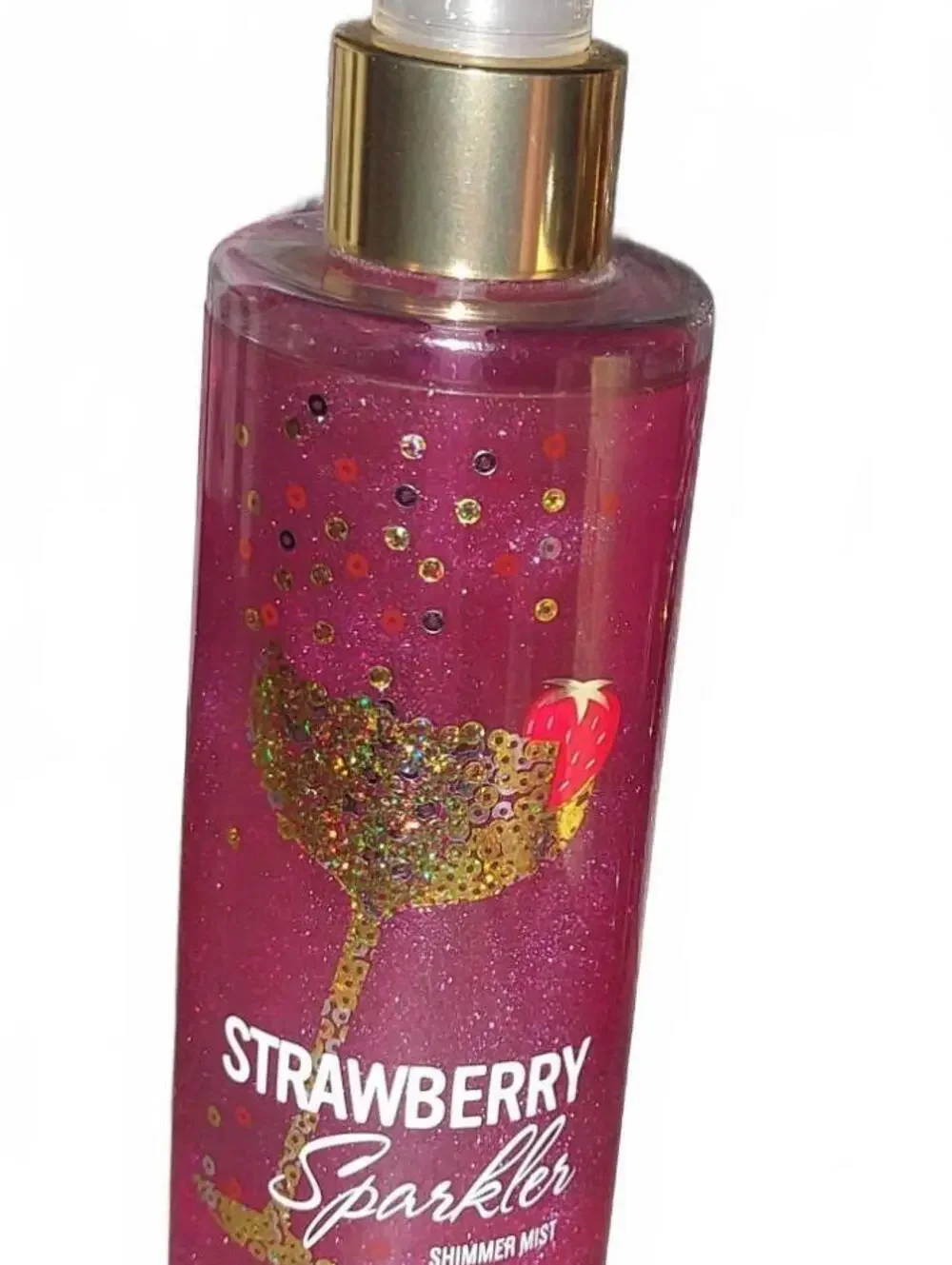 Bath & Body Works Strawberry Sparkler Shimmer Body Mist 8 oz